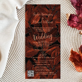 Fall Russo All in One Convite de casamento QR Code