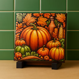 Fall Season Pumpkins Azulejo Cerâmico