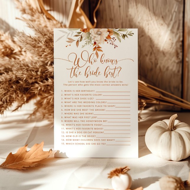 Fall terracotta Quem conhece o melhor jogo da noiv (Criador carregado)