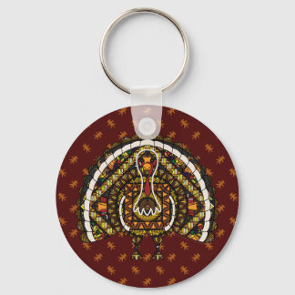 Fall Turkey Chaveiro