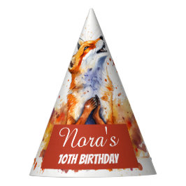 Fall Vibes Fox - Chapéu de Festa de aniversário