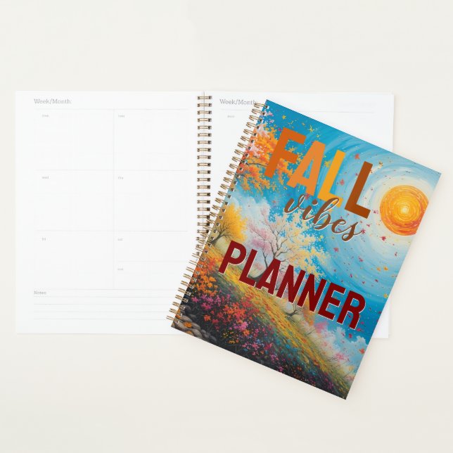 Fall Vibes Planner - Organizador Inspirado no Outo (Exibição)