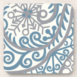 Falling Snowflakes Blizzard Porta copos Set