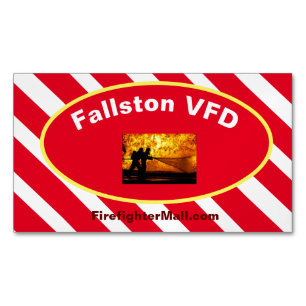 Fallston VFD Chama Cartões de visitas magnéticos