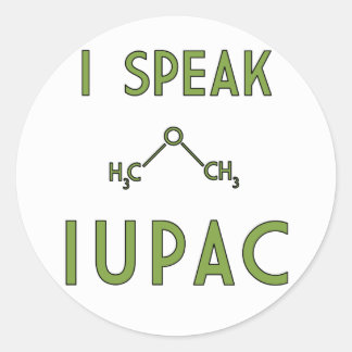 Falo com o adesivo IUPAC