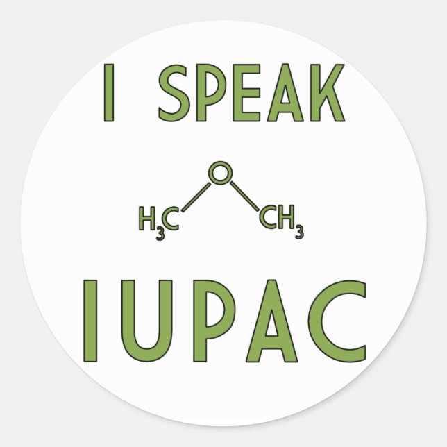 Falo com o adesivo IUPAC (Frente)