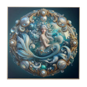 Falsas Pedras Preciosas Sereia   Efeito 3D Art Nou