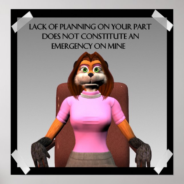 Falta de Poster de Planejamento (Frente)