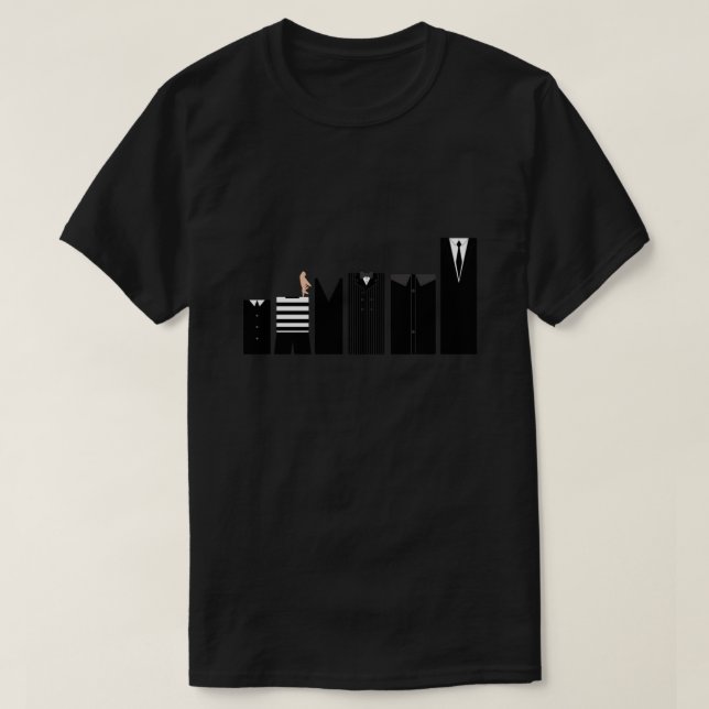 Família Addams - Camiseta Essencial Simplista.png (Frente do Design)