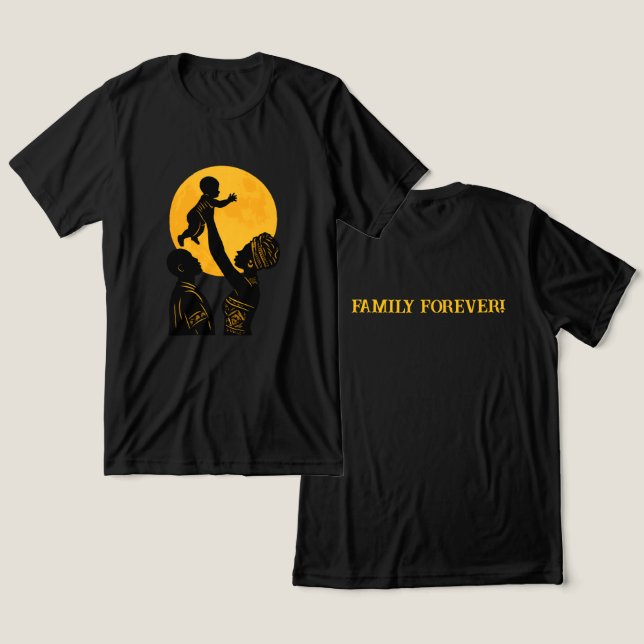 Família Africana para sempre! (Design Frente e Verso)