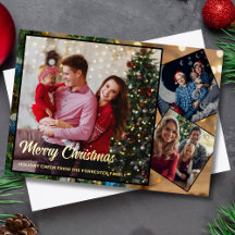Família Alegre Natal vermelho e dourado 3 Foto