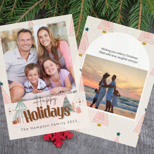 Família Boho ou cartão de Natal profissional