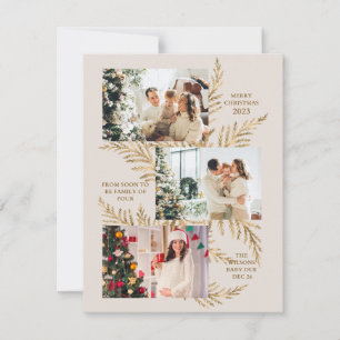 Família de 4 Wreath Xmas Joia do anúncio de gravid