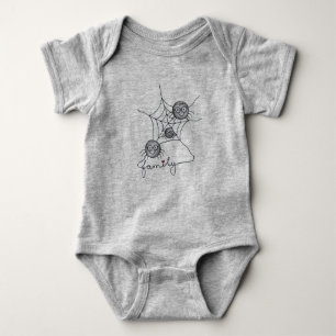 Família de Aranha Fofa e Camiseta Tri-Blend Infant