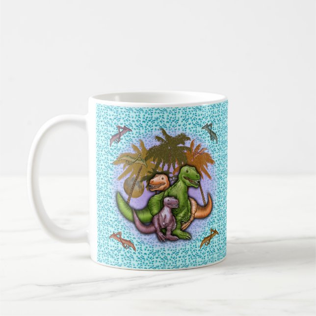 Família de caneca de dinossauros (Esquerda)