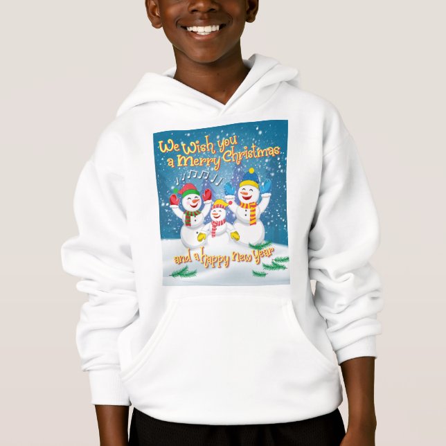 Família de Neve - Natal e Ano Novo - Camisa Suave  (Frente)