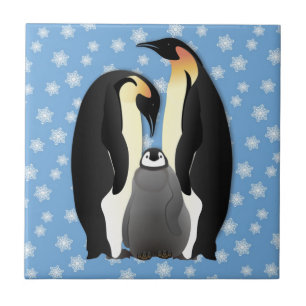 família de pinguins