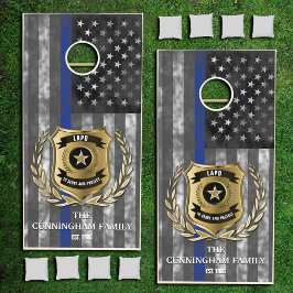 Família de Polícias de linha azul fina personaliza