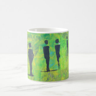 Família de Quatro na Sua Caneca de Café