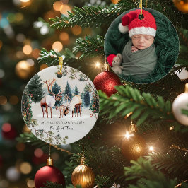 Família de Três | Primeiro Enfeite de Natal