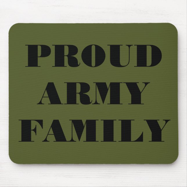 Família do Exército Orgulhoso de Mousepad (Frente)