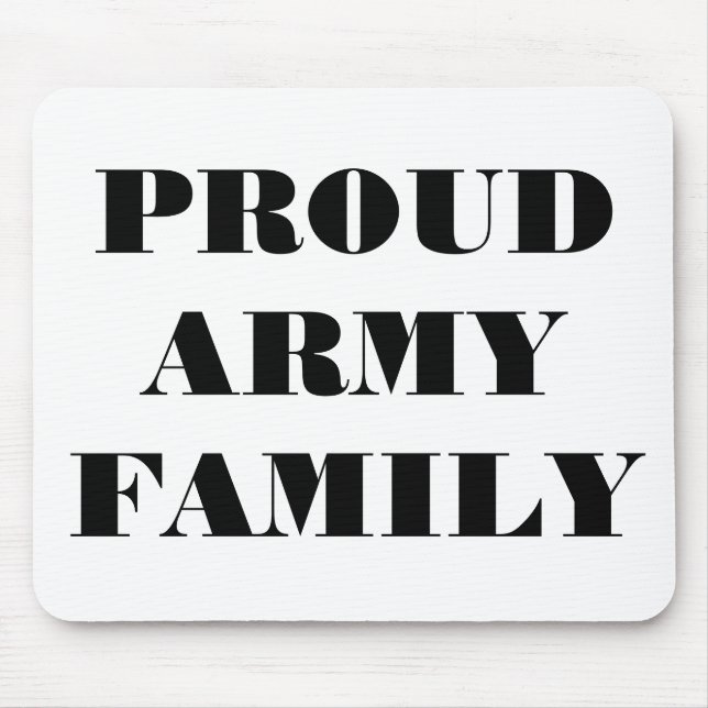 Família do Exército Orgulhoso de Mousepad (Frente)