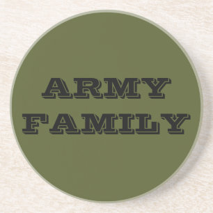 Família do Exército porta copos