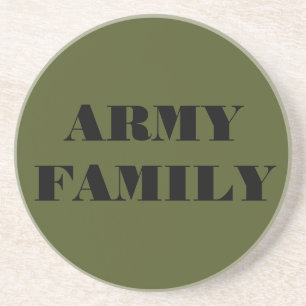 Família do Exército porta copos