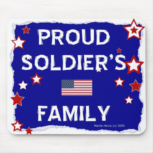 Família do Soldado Orgulhoso - Mousepad (Frente)