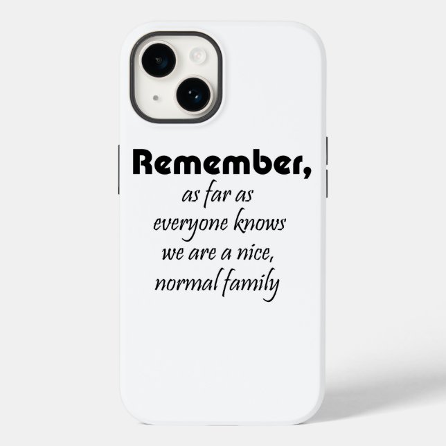 Família engraçada cita presentes capas de iphone d (Verso)