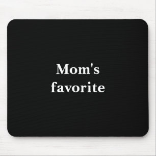 Família engraçada "mãe" Mousepad preto favorito