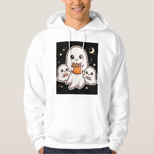 Família Fantasma Fofa de Halloween Moletom