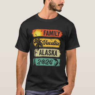 Família Férias no Alasca 2026 Camisetas Engraçadas