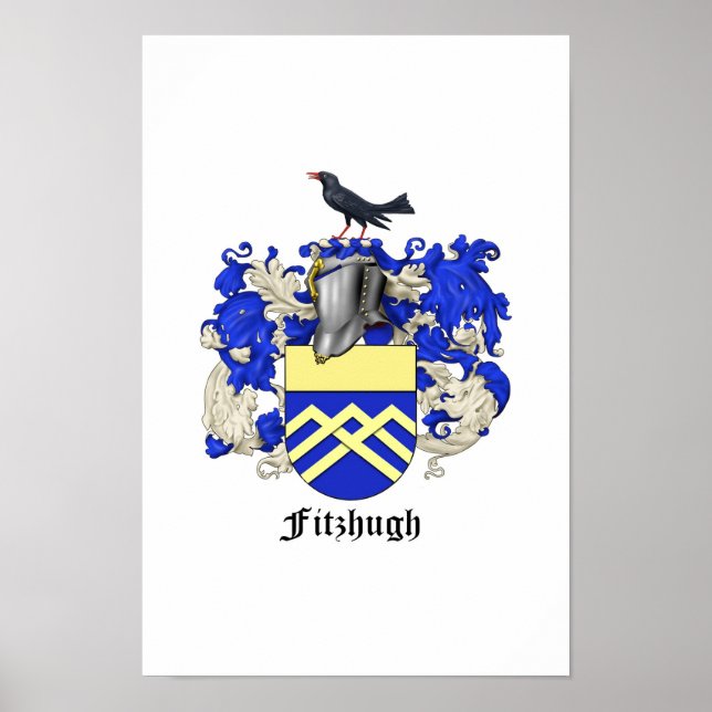 Família Fitzhugh Heraldry Poster 1 (Frente)