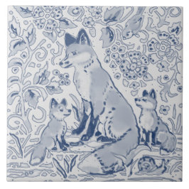 Família Fox Denim Blue White / Madeira Cinza