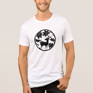 Família Japonesa Crest - Mapa e veado Japonês