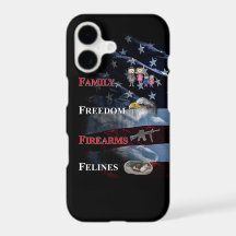 familia, liberdade, armas de fogo, capa de iPhone