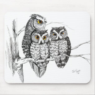 Família Mousepad da coruja de Screech