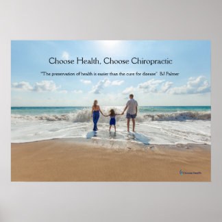 Família na praia poster Chiropractic