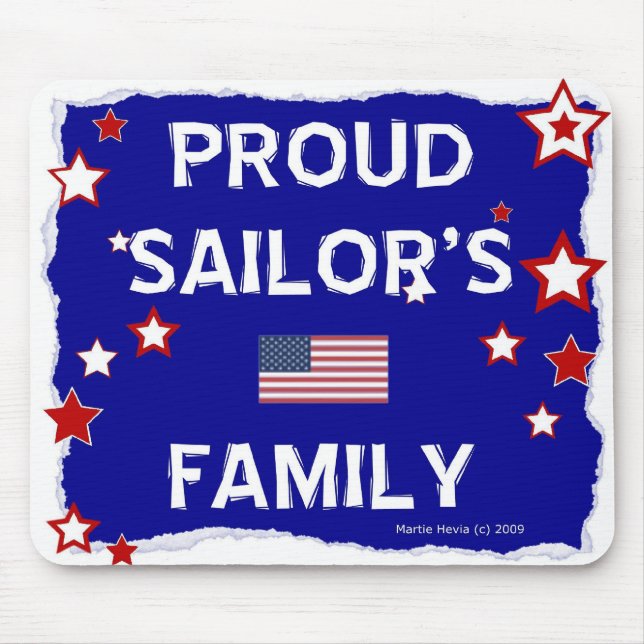Família Orgulhosa de Sailor - Em Honra - Mousepad (Frente)