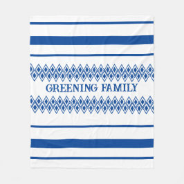 Família padrão borra o cobertor tradicional