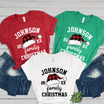 Família Personalizada de Correspondência Personali<br><div class="desc">Coloque sua família no espírito de feriado com nossa "Xadrez Personalizada de Buffalo Codificação Personalizada da Família Tripla-Blend Shirt". Estas camisas de Natal de família combinando são perfeitas para reunir todos em estilo festivo, quer você esteja planejando uma manhã de Natal confortável, uma fotografia de família de férias, ou apenas...</div>