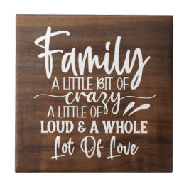 Família Um Pouco De Azulejo De Cerâmica Louca