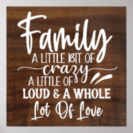 Família Um Pouco De Poster Louco