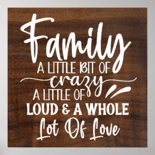 Família Um Pouco De Poster Louco