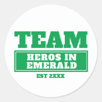 Família verde de equipe personalizada ou adesivos 