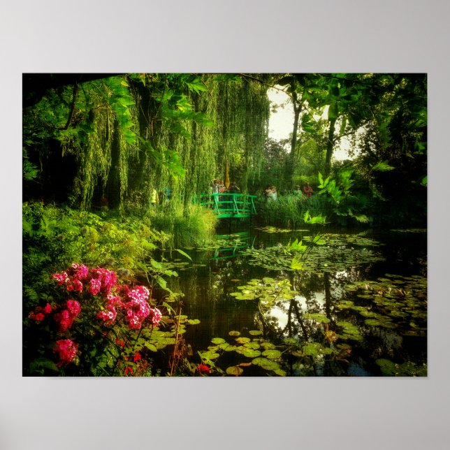 Familiar Claude Monet Giverny Pond Lily Poster (Frente)