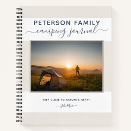 Family Camping Journal personalized template