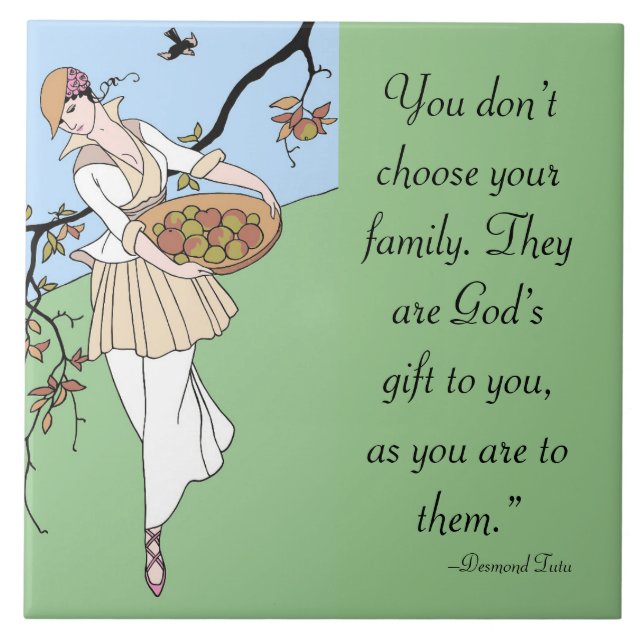 FAMILY GOD'S GIFT DECORATIVE TILE (Frente)