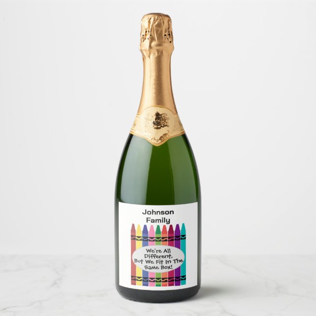 Family Reunion Sparkling Wine Label (Frente)